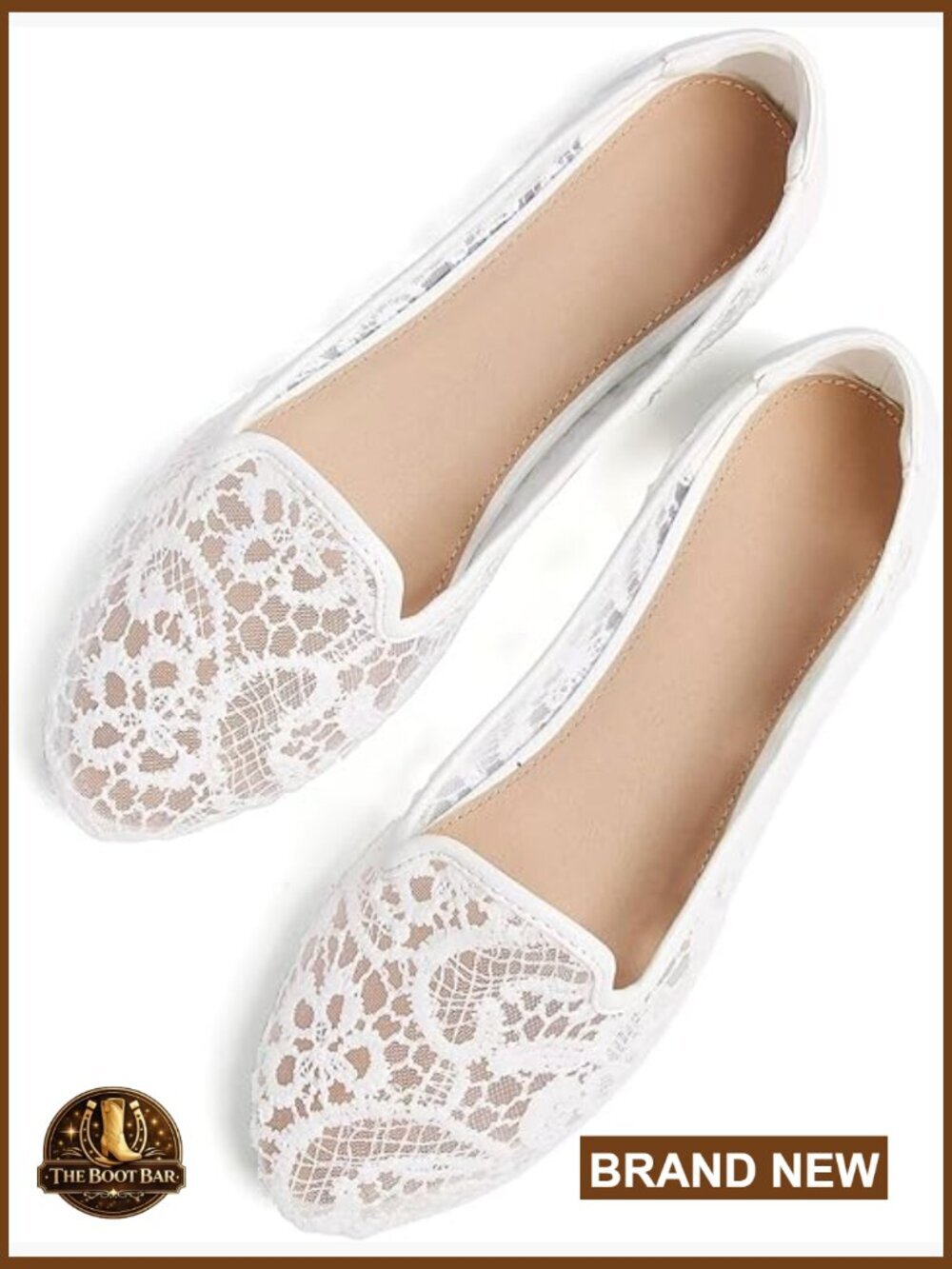 Women's Faux Suede Pointed Toe Ballet Flats with Memory Foam Insole